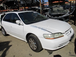 2002 HONDA ACCORD EX WHITE 3.0L VTEC AT A16353